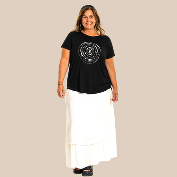 Gozzip-Gitte Tshirt med print foran