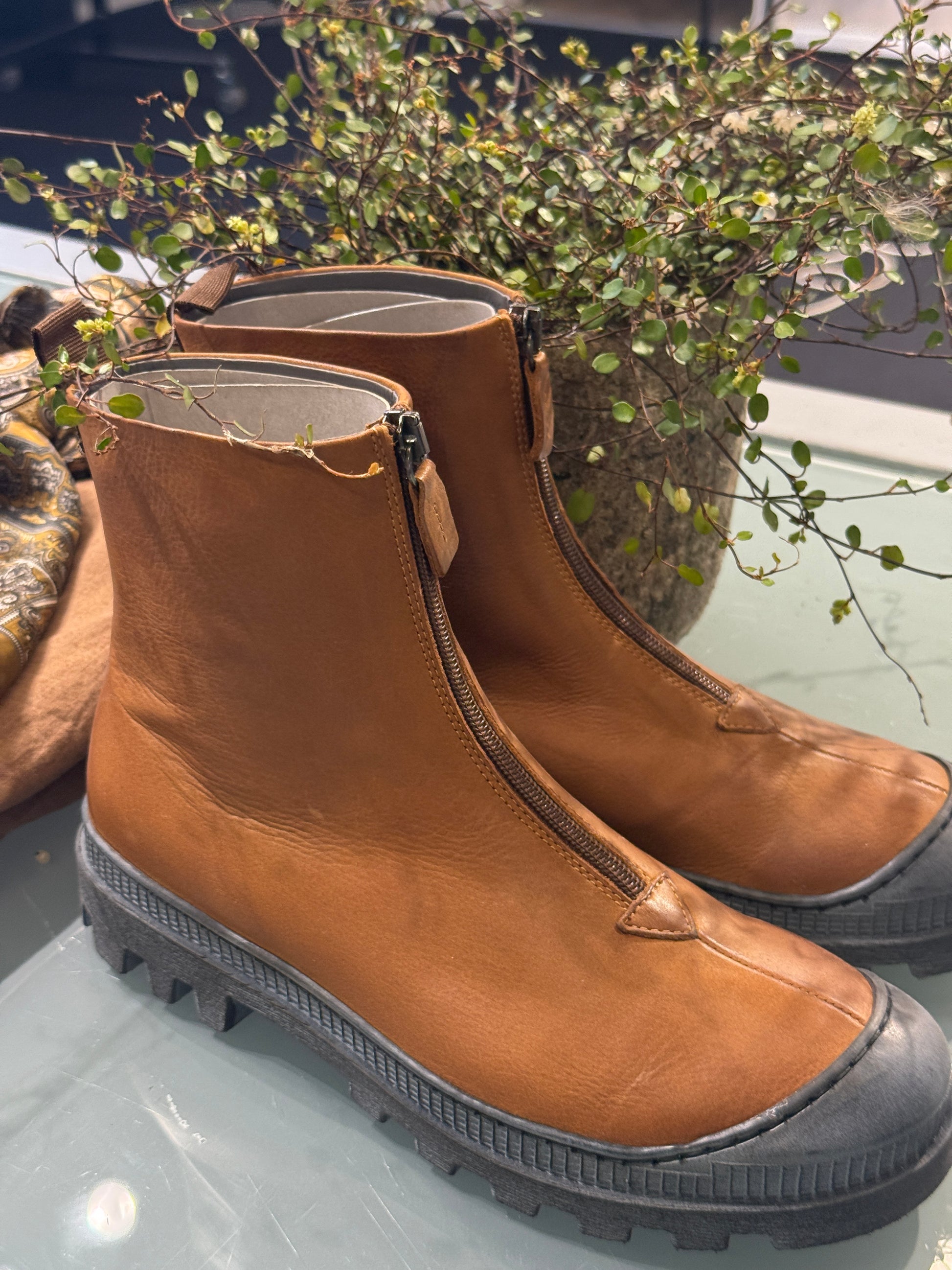 Verdens skønnest støvle i cognac