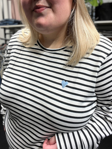 Kaffe Curve - Lia Langærmet T-Shirt