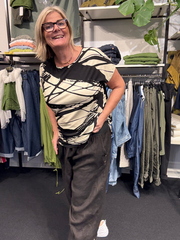 gitte tshirt med print pluspiger gozzip