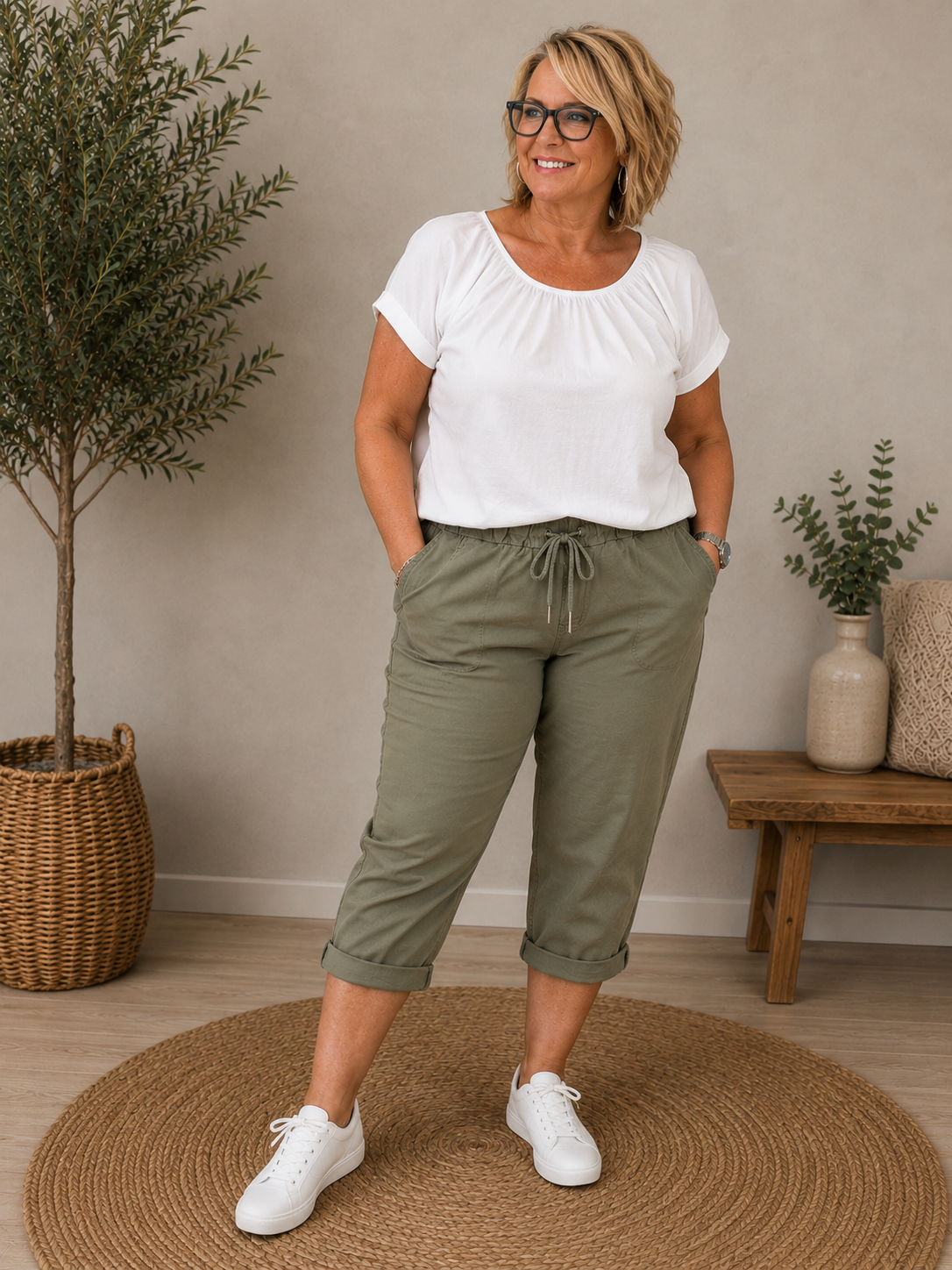 Boom pirat shorten er til dig som gerne vil ha en shorts med lidt ekstra længde. Den er perfekt til os som ønsker god mængde stræk og at der er plads til mave. 

Billedet er genereret vha. AI-teknologi for at vise buksen på en person. 