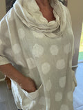 Jasmin hørtunika i beige findes som regel i mange farver plussize hos Sigensgaard.dk