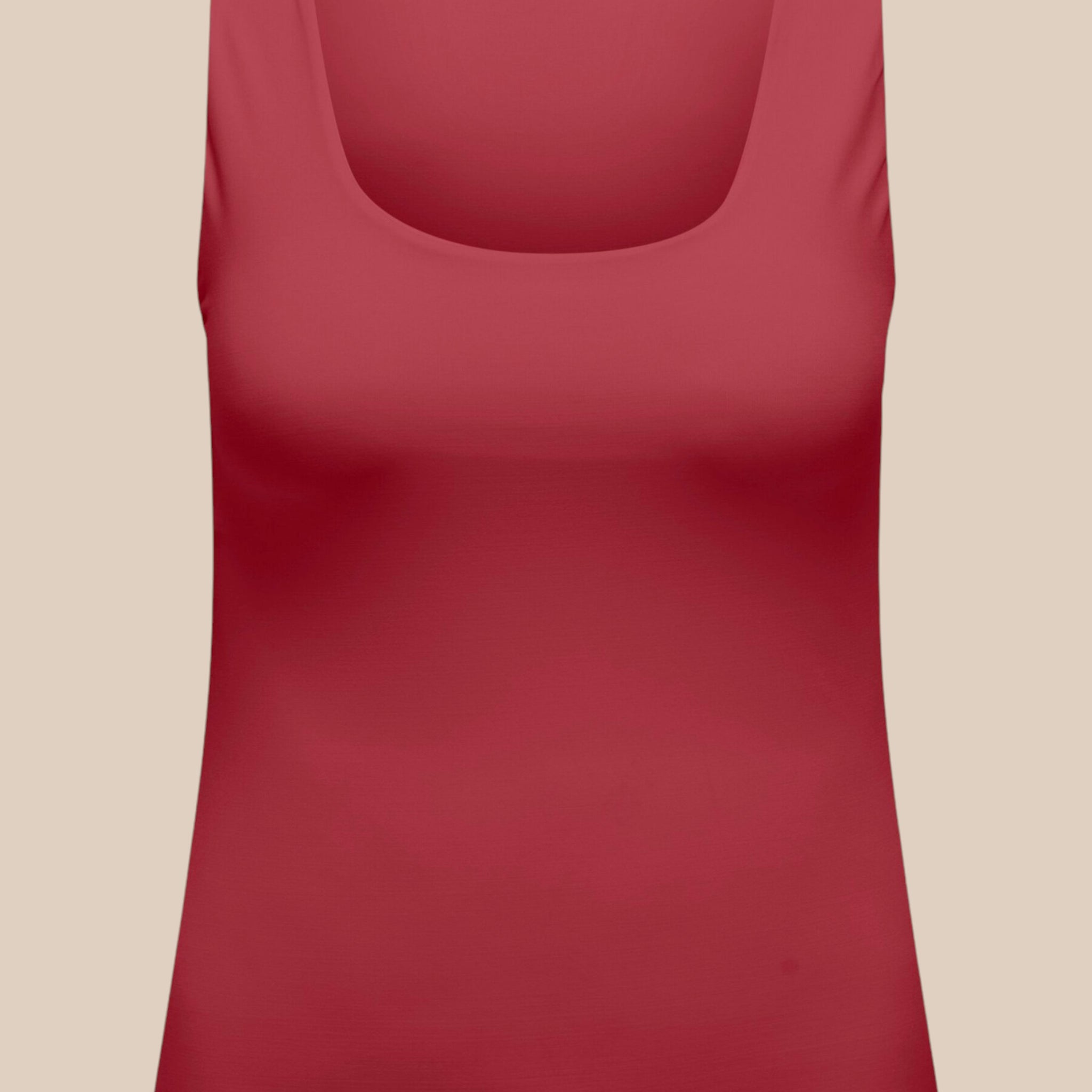 Smart vendbar plus size top i flot farve.