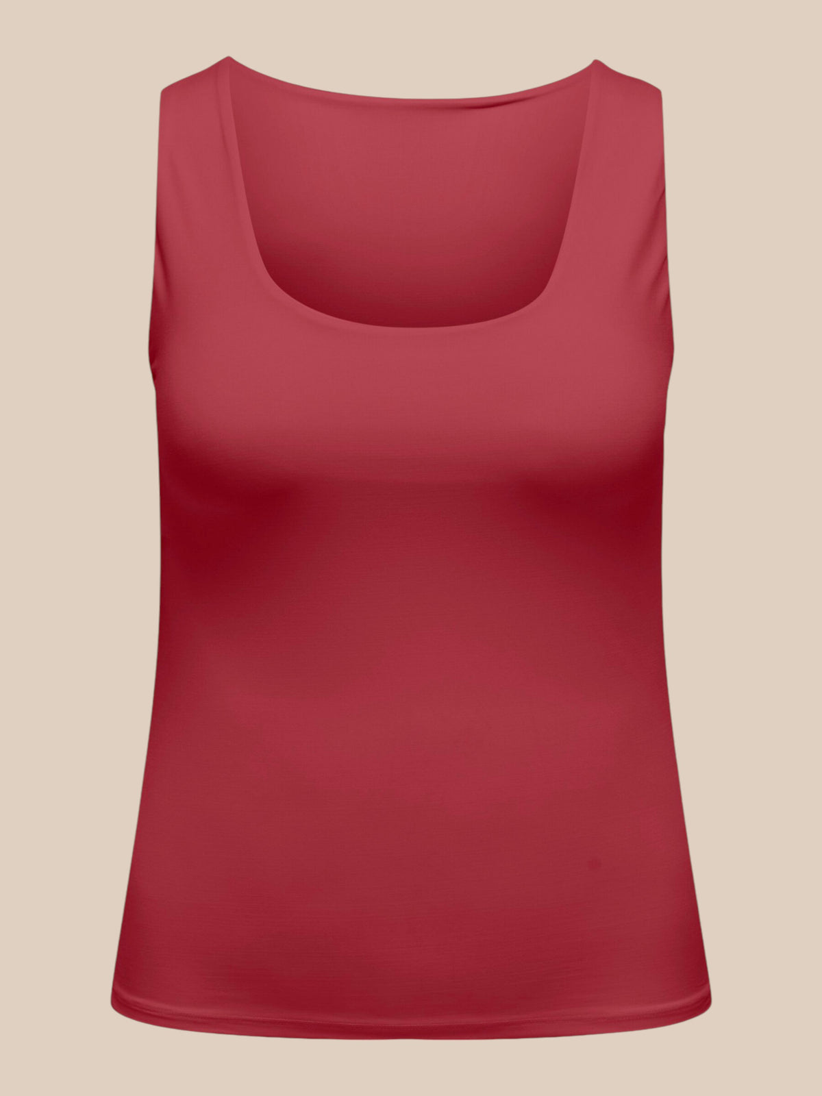 Smart vendbar plus size top i flot farve.