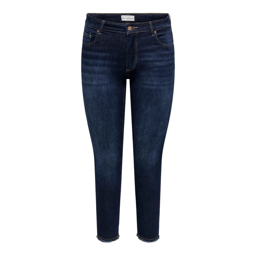 "Plus size Carwilly stramme jeans i blå denim med tætsiddende pasform."