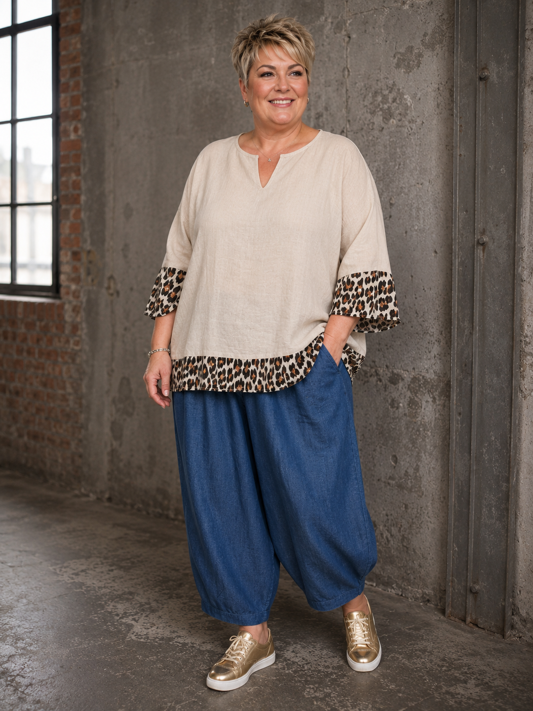 Sigensgaard - Anne hør bluse plussize