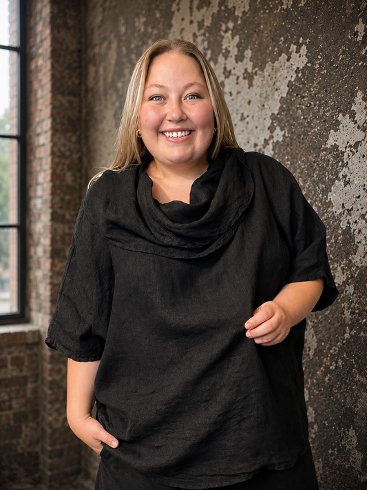 Sigensgaard - Hilda hør tunika Plussize