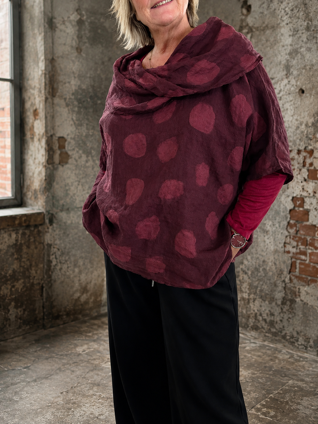 Sigensgaard - Hilda hør tunika Plussize