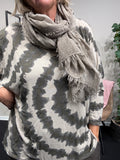 Conni strik bluse tynd i kvalitet plussize fra Sigensgaard