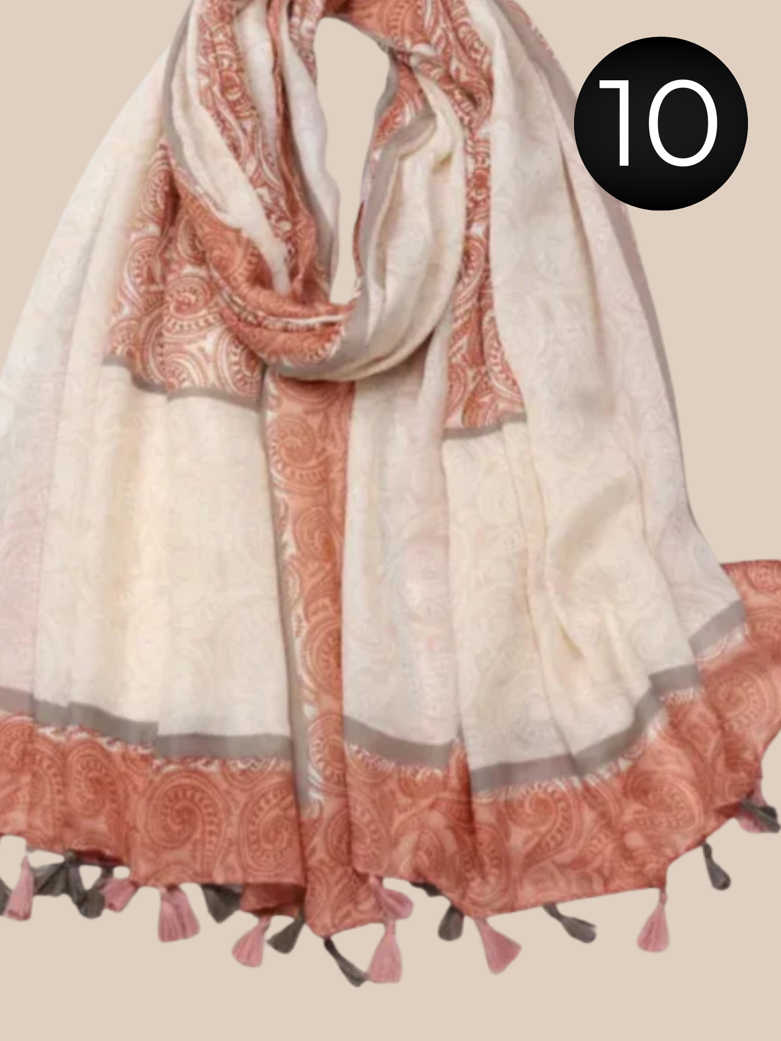 Frida er en samling af tørklæder i forskellige farver og mønstre. Perfekt til at pifte dine outfits op. De er i en viskose/bomulds blanding.