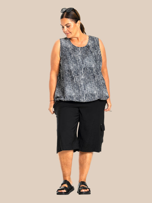 Smart mode lorena top fra Gozzip black G253201 smart plussize top 