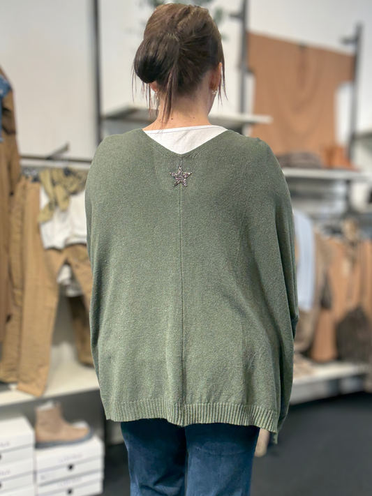 Gerda strik cardigan oversize blød og lækker som findes i mange farver hos Sigensgaard.dk