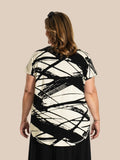 plussize gitte tshirt fra gozzip med print rummelig facon