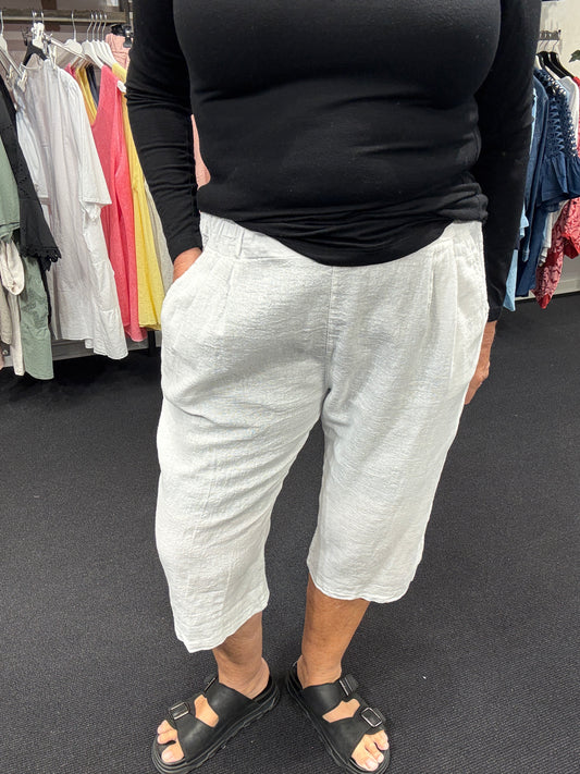 Manne bomuldsshorts i hvid fra Sigensgaard.dk