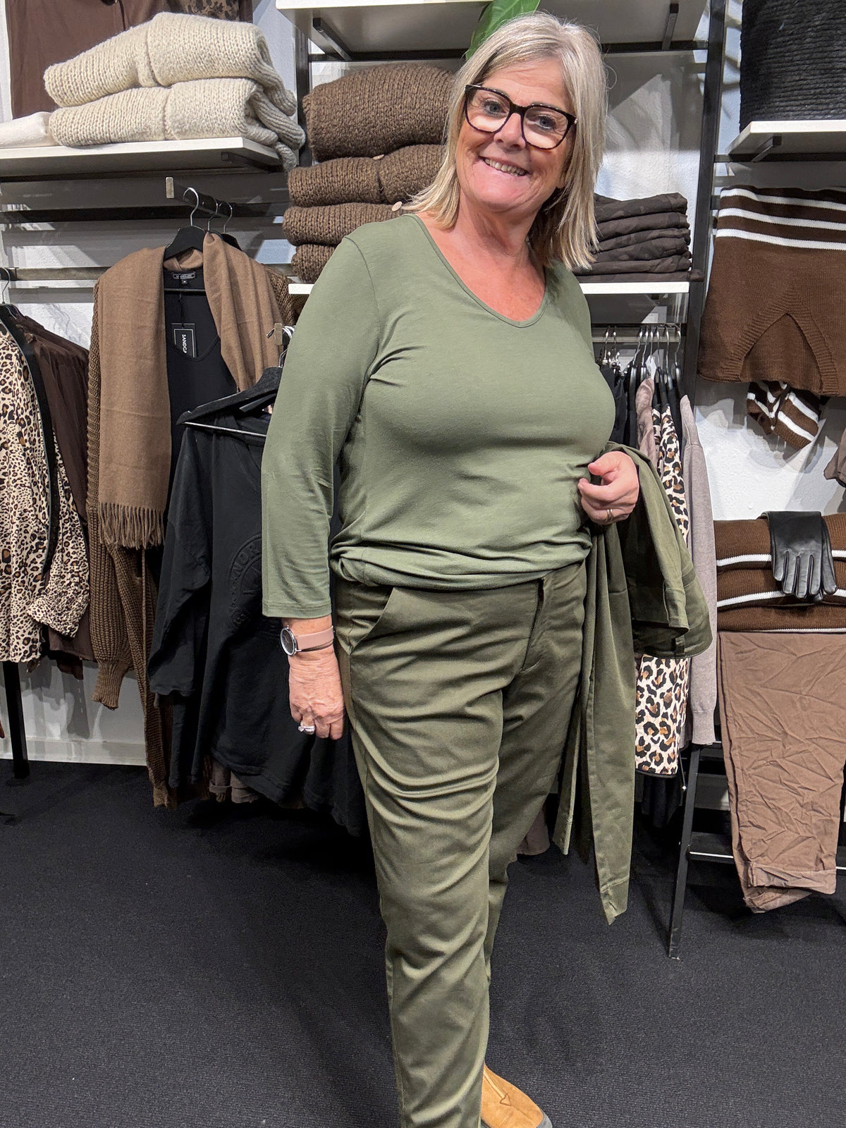 Kaffe Curve - Leana Chino Bux 7/8