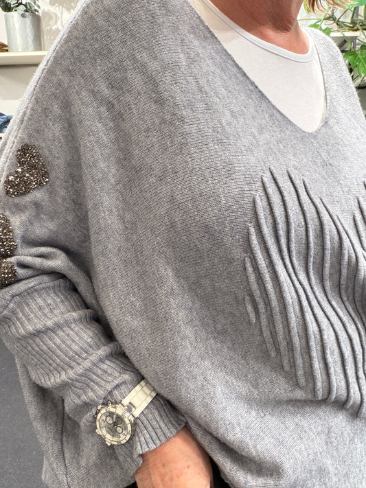 Plussize Killi striktrøje i blød kvalitet med komfortabel pasform