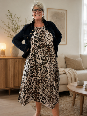 Sigensgaard - Lolli kjolen (Leopard) Plussize
