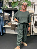 Huda og linda ny i grøn smart plussize sæt.