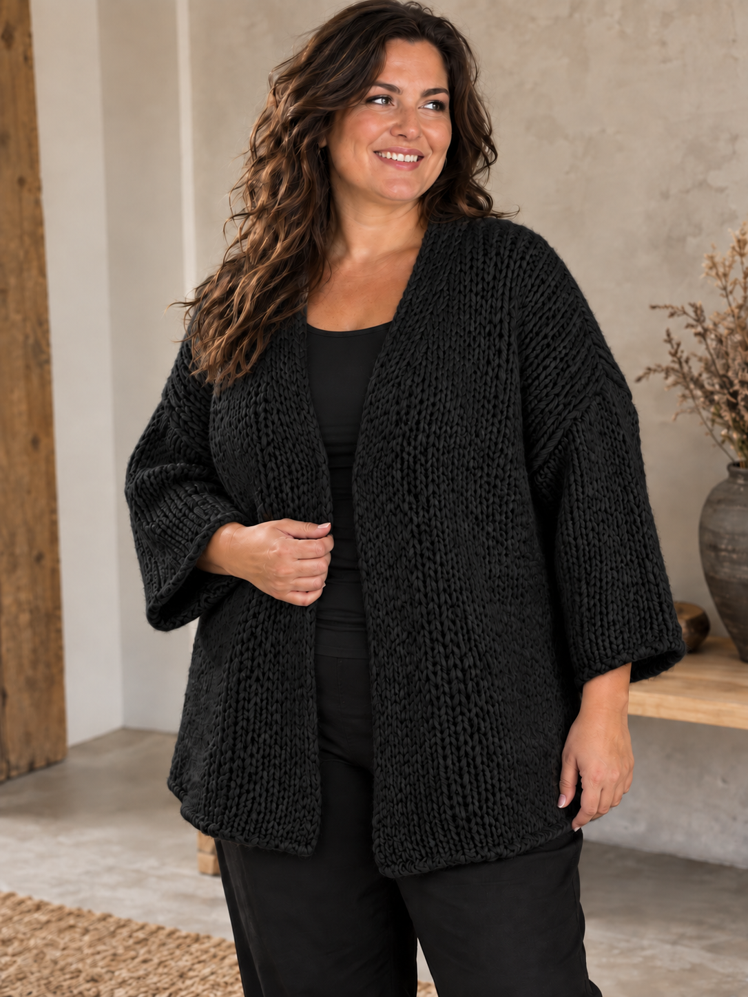 Sigensgaard - Kuba Plussize Strik Cardigan