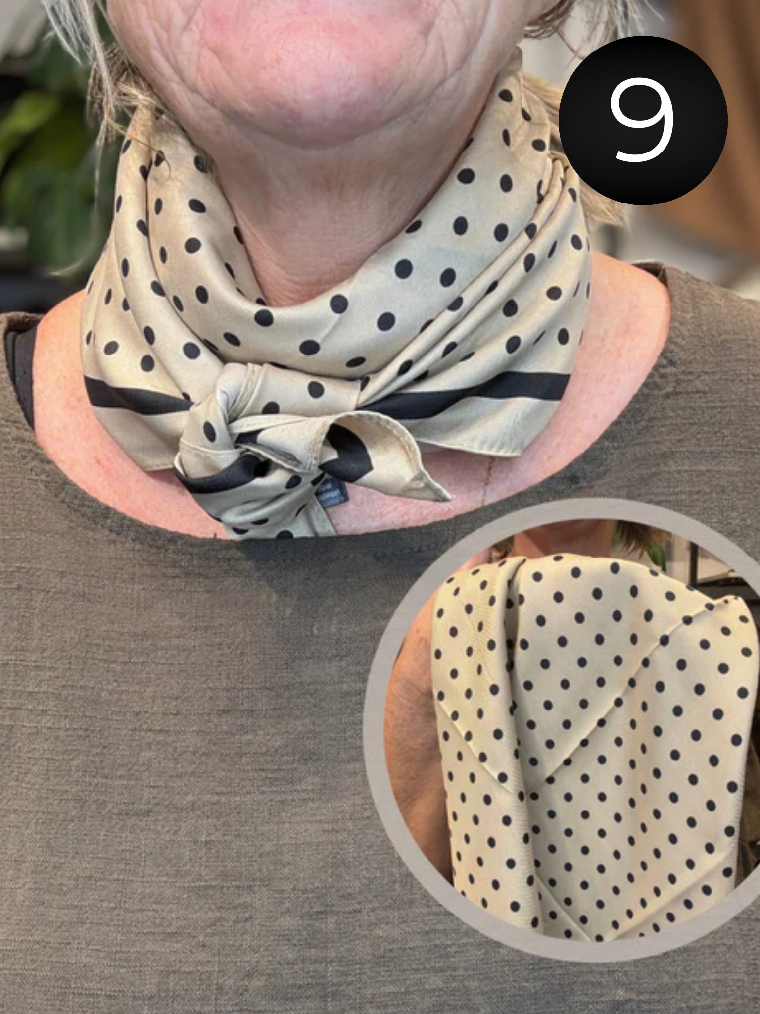 Polyester tørklæde som er perfekt til tilføje til dit sæt for at give lidt ekstra farve eller mønster. 