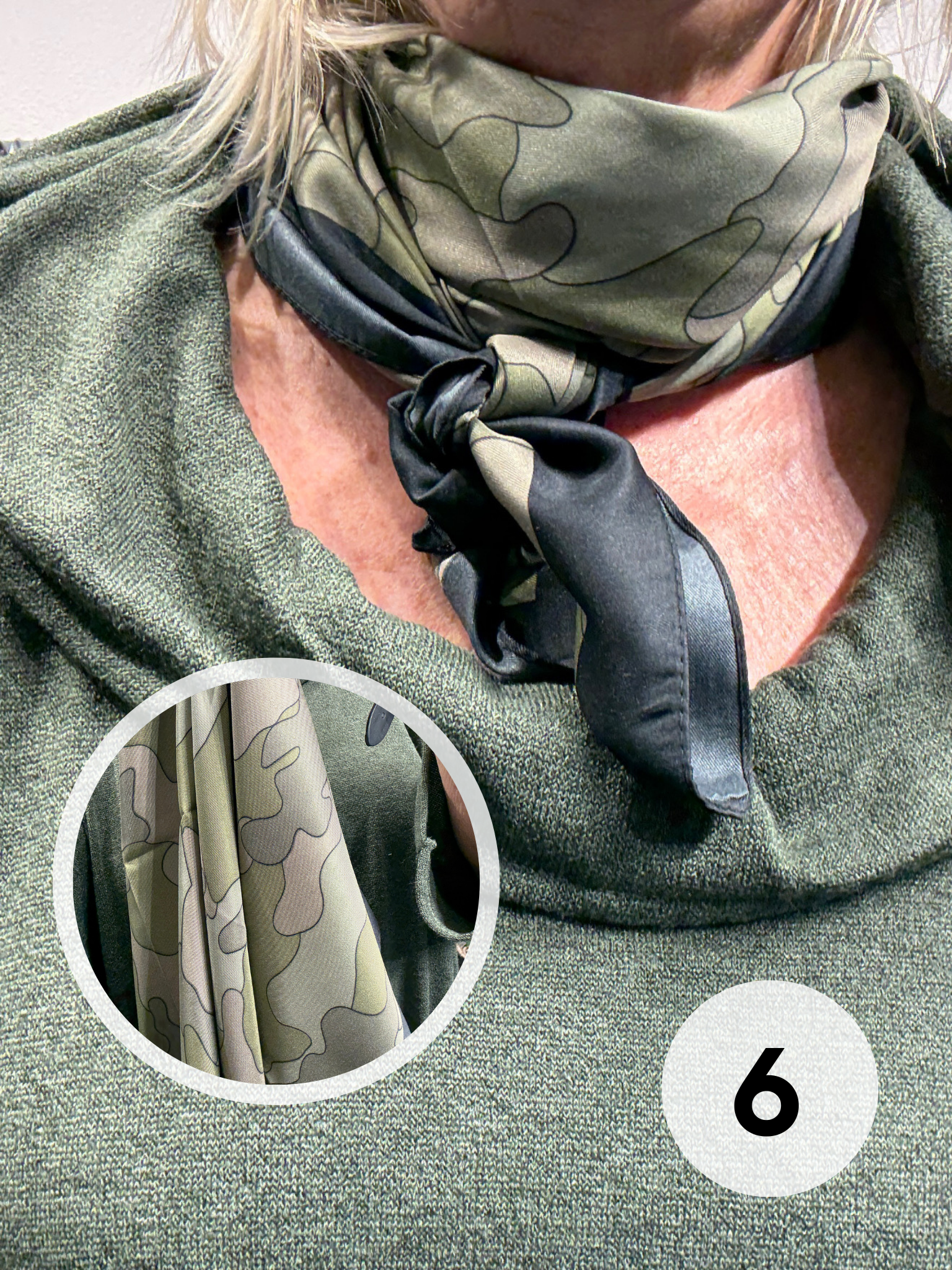 Polyester tørklæde som er perfekt til tilføje til dit sæt for at give lidt ekstra farve eller mønster. 