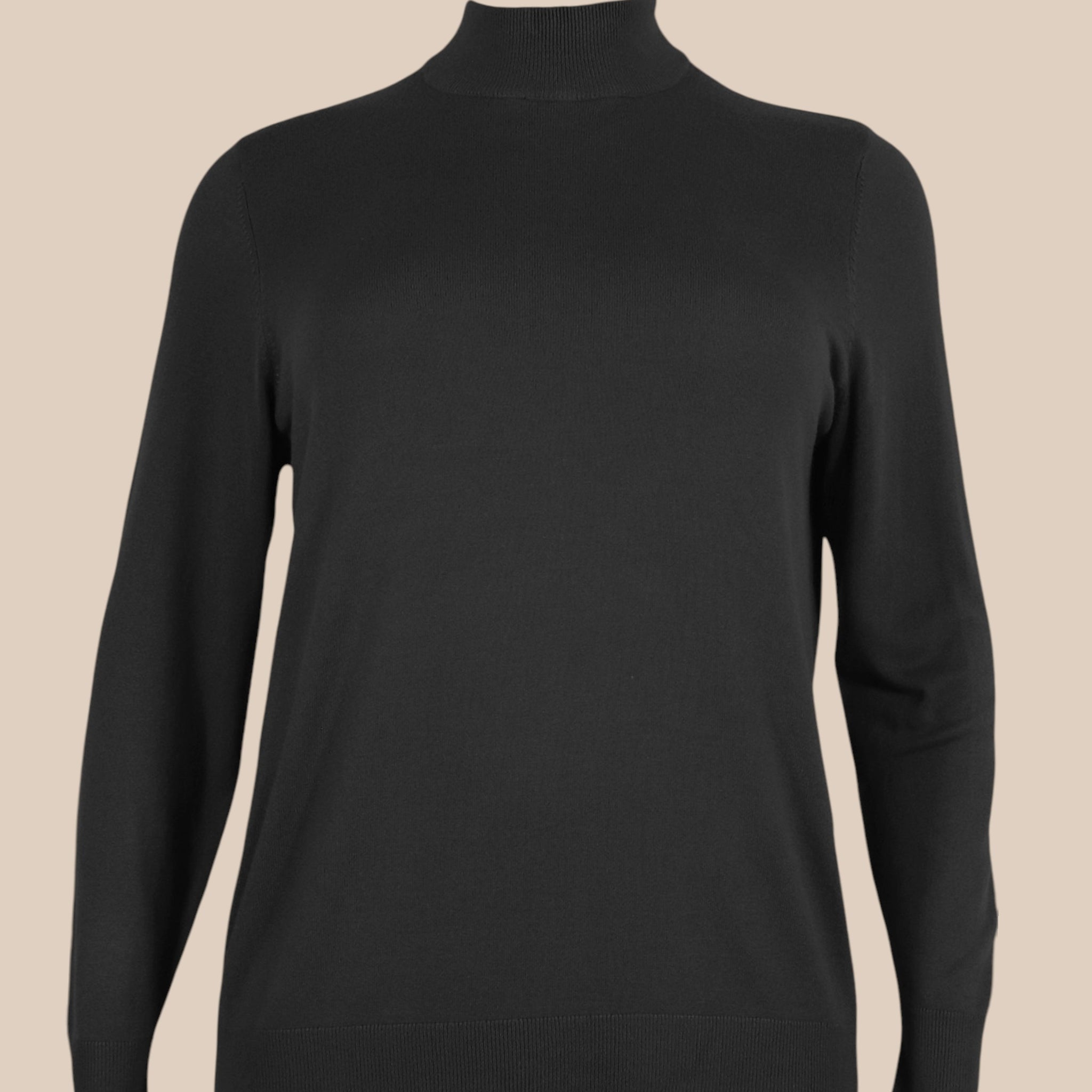 Frea strik pullover med turtel neck fåes i 3 forskellig farver,facon er rummelig. 