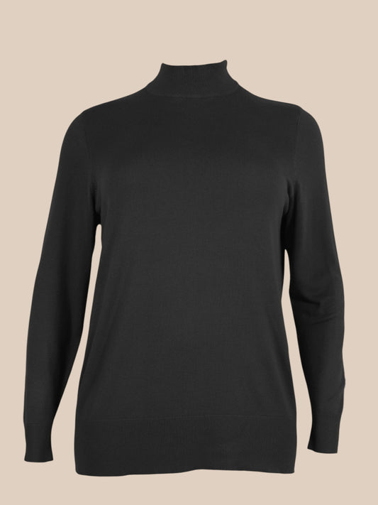 Frea strik pullover med turtel neck fåes i 3 forskellig farver,facon er rummelig. 