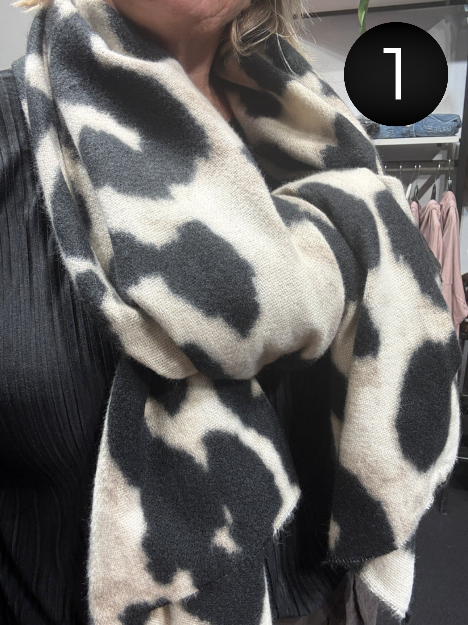 Sinka tørklæde med uld men stadig lækker og blødt som ikke kradser.