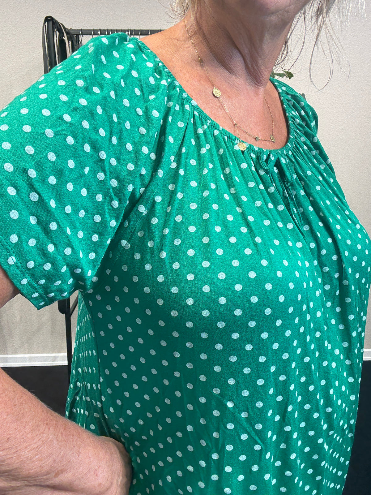 Prik tshirt i grøn fra sigensgaard.dk