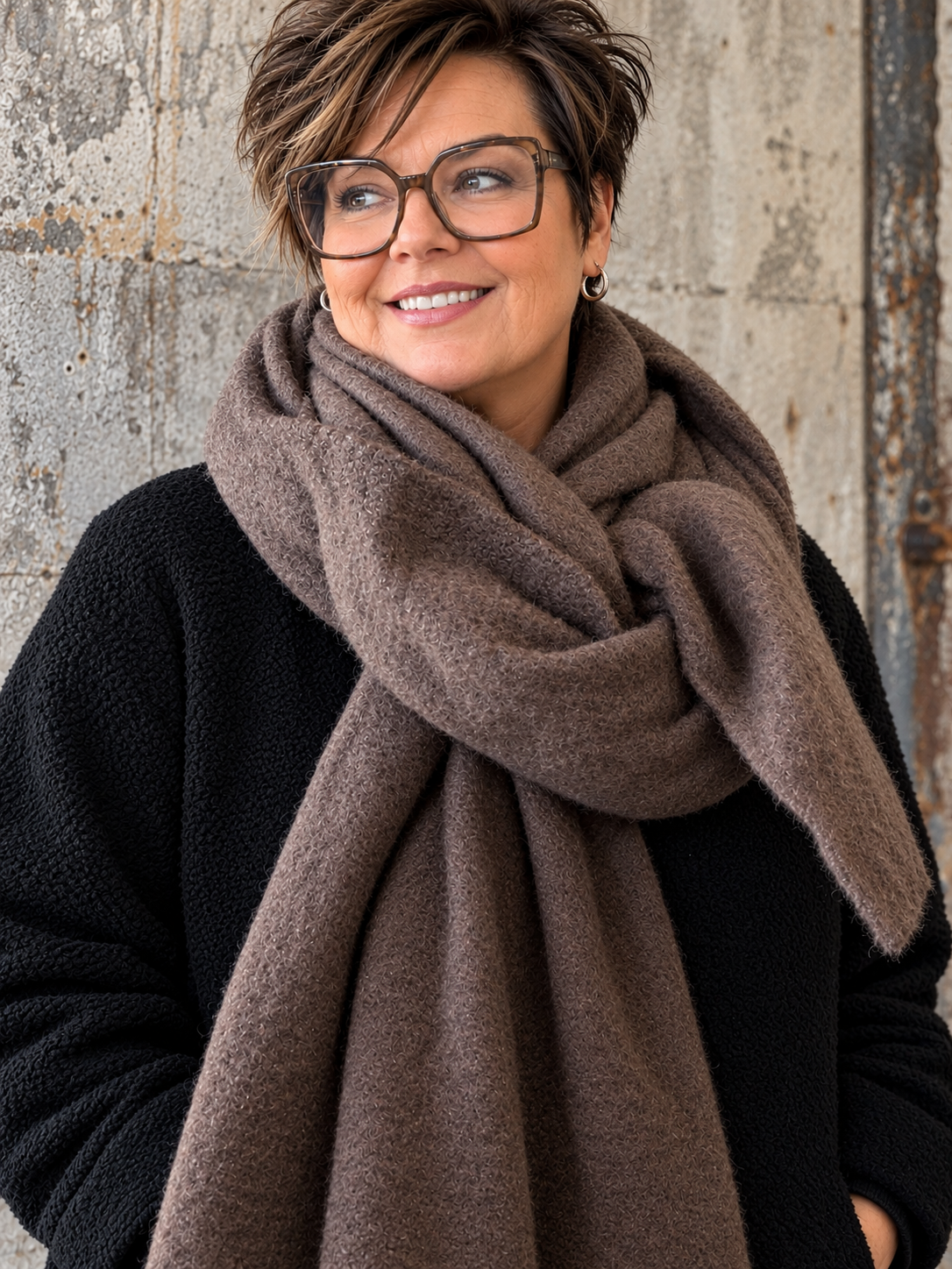 Alva tørklæde (viskose/uld)