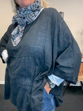 Bomulds plussize tunika susanne i sort fra Sigensgaard.dk