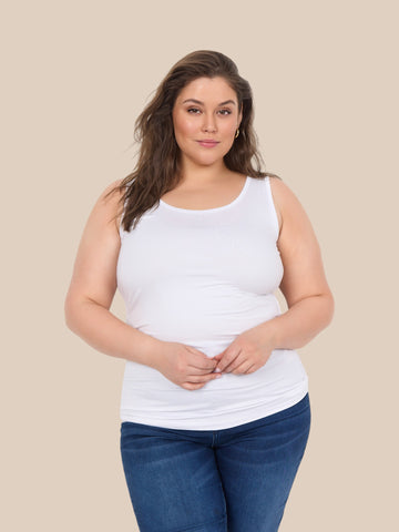 Stella 6 er den basis top der er vores bedste plussize top som er glat og blød