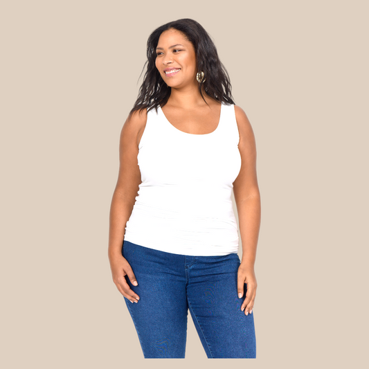 Stella 6 er den basis top der er vores bedste plussize top som er glat og blød