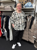 elissa oversize bluse i store størrelser