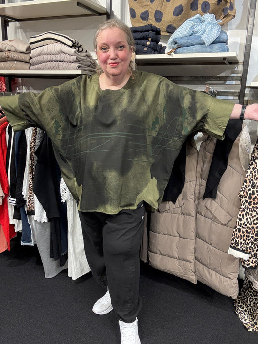 pluspige gozzip black oversize tunika