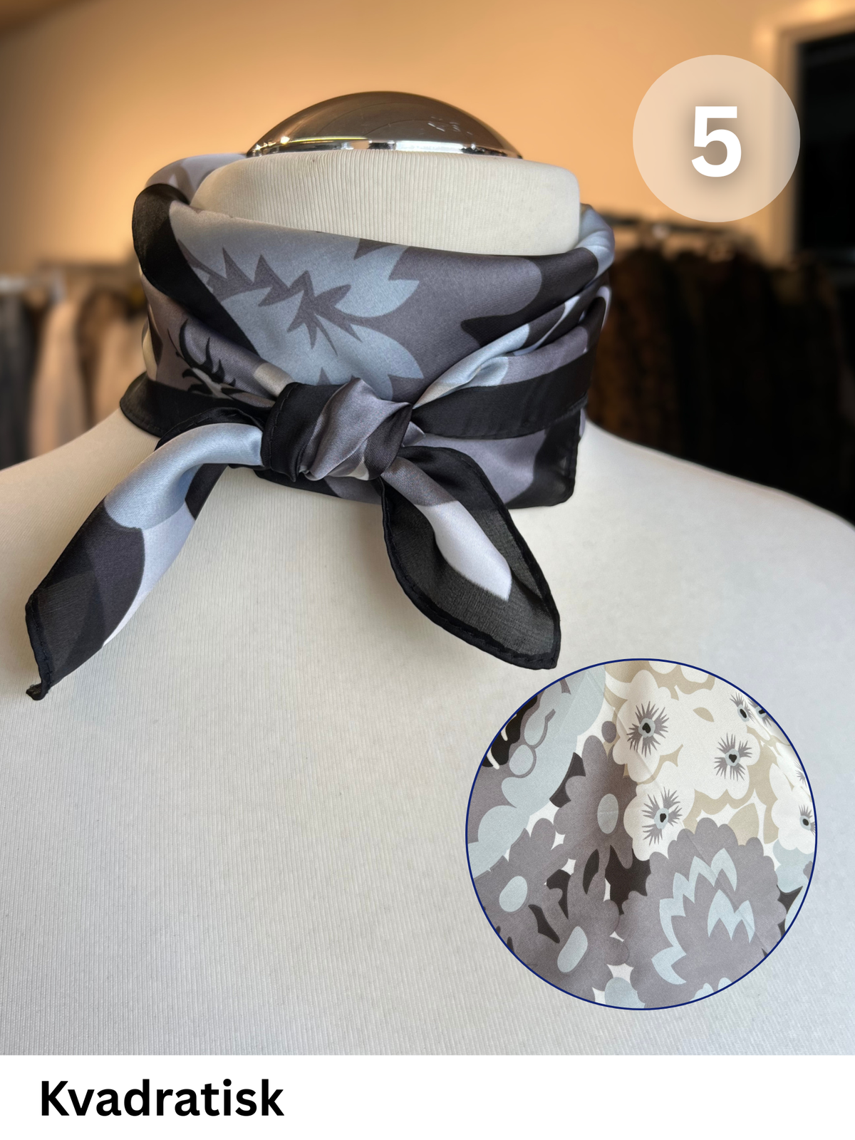 Smart polyester tørklæde som nemt kan være med til at løfte dine sæt til det næste niveau.