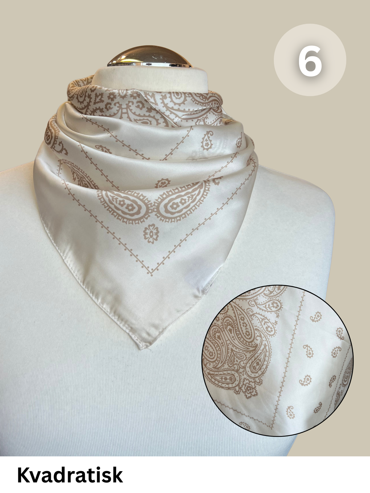 Smart polyester tørklæde som nemt kan være med til at løfte dine sæt til det næste niveau.