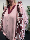 Gerda strik cardigan oversize blød og lækker som findes i mange farver hos Sigensgaard.dk