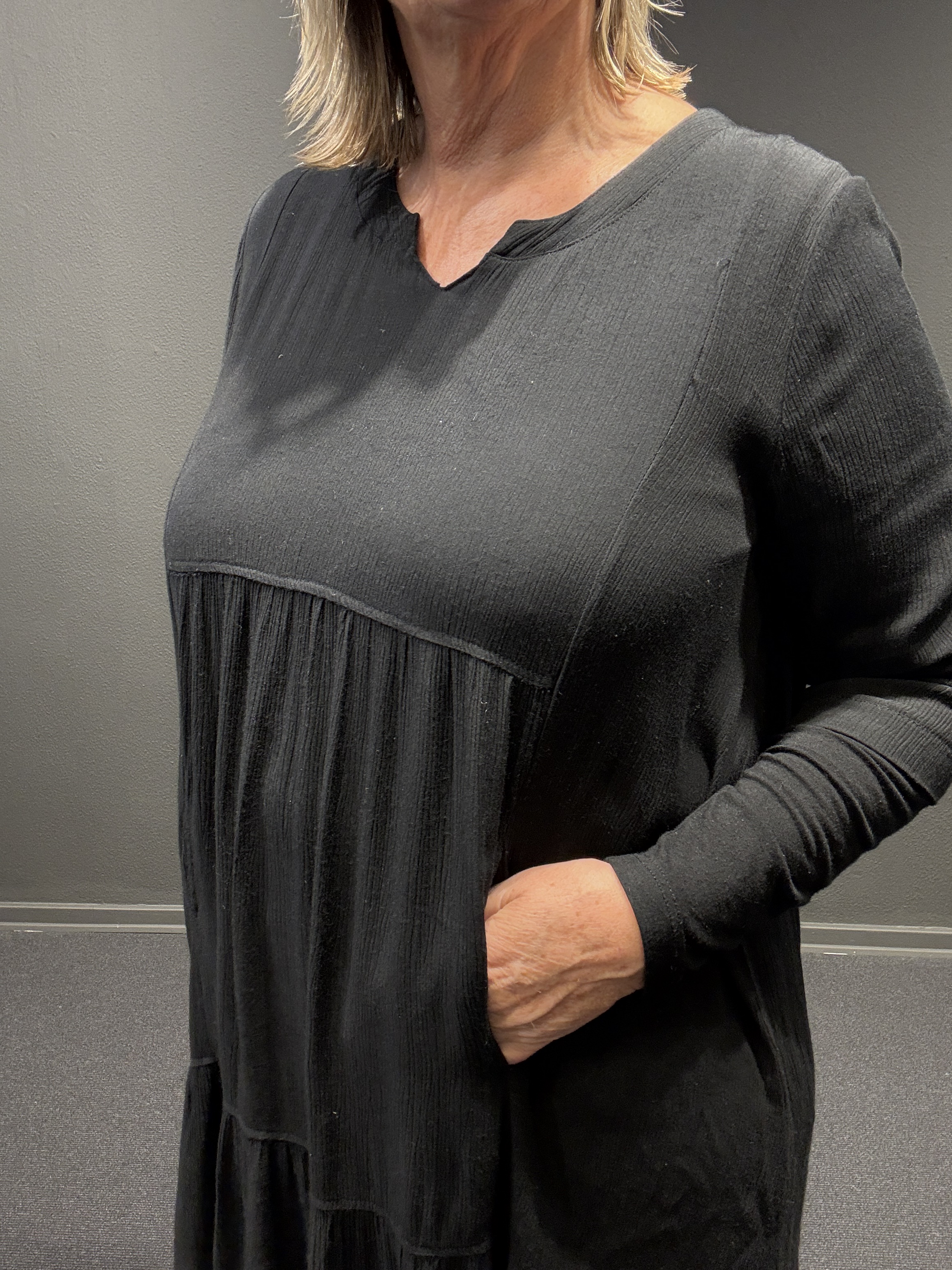 Plus size kjolen Rigmor fra Pont Neuf, har den bedste a-facon og er meget rummelig nedover. Det er en af vores absolut favorit kjoler. 