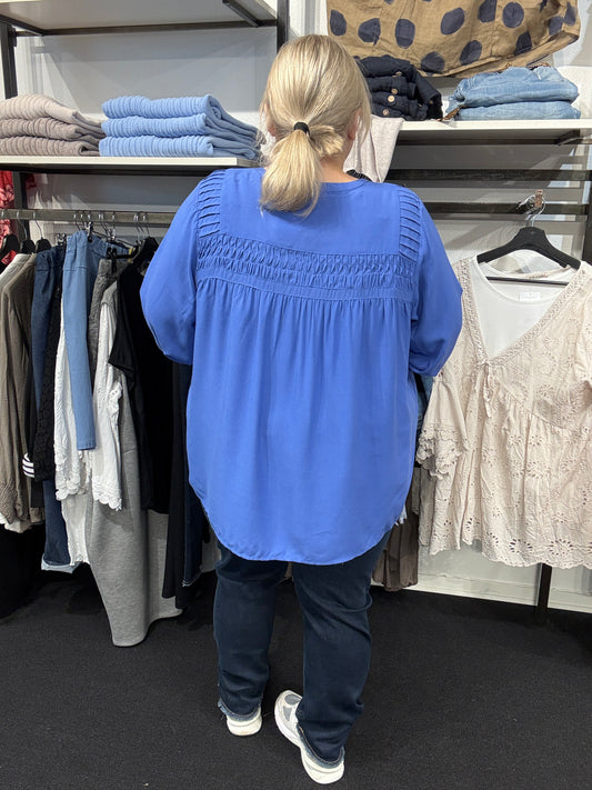 plussize sia 29 gennemknappet skjorte eller tunika wasabi