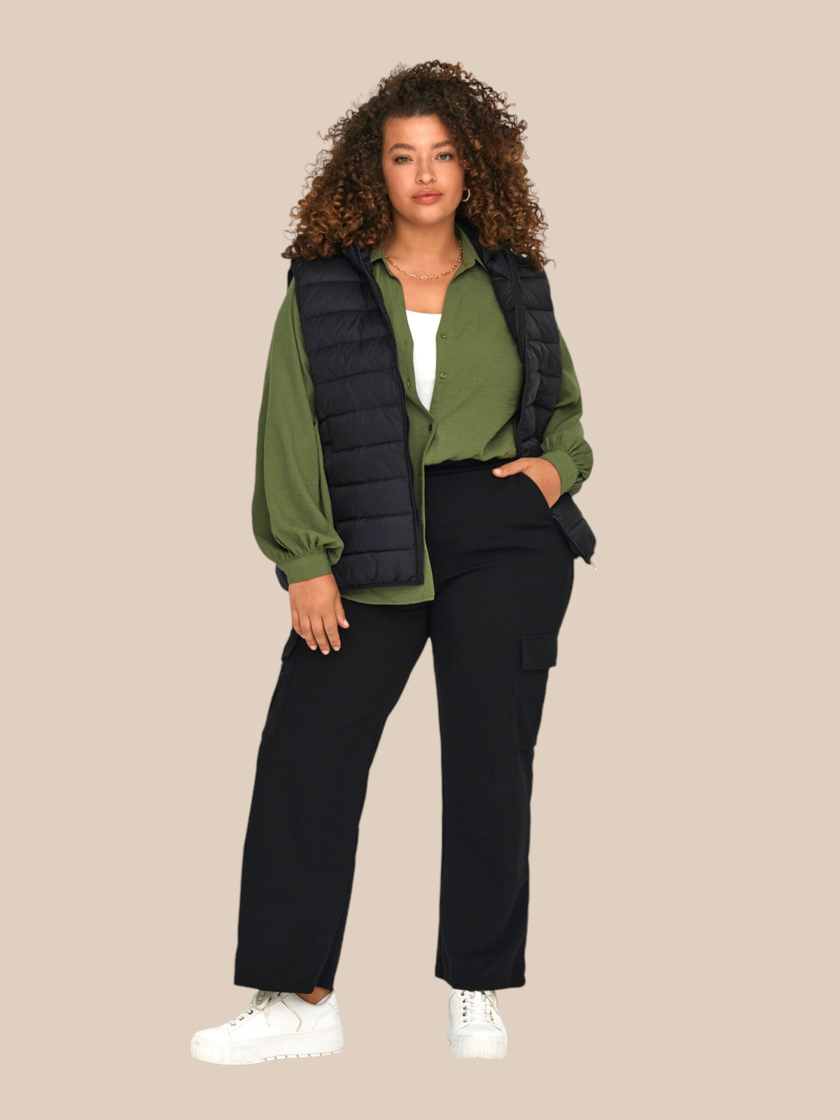 Only Carmakoma - plus size quilt waistcoat