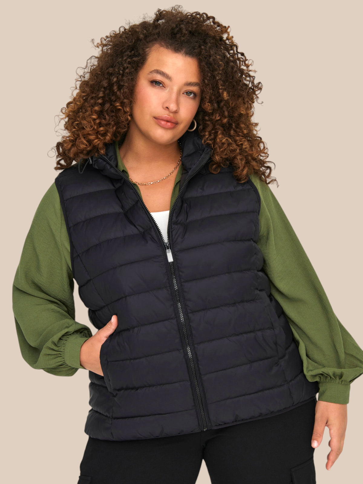 Only Carmakoma - plus size quilt waistcoat